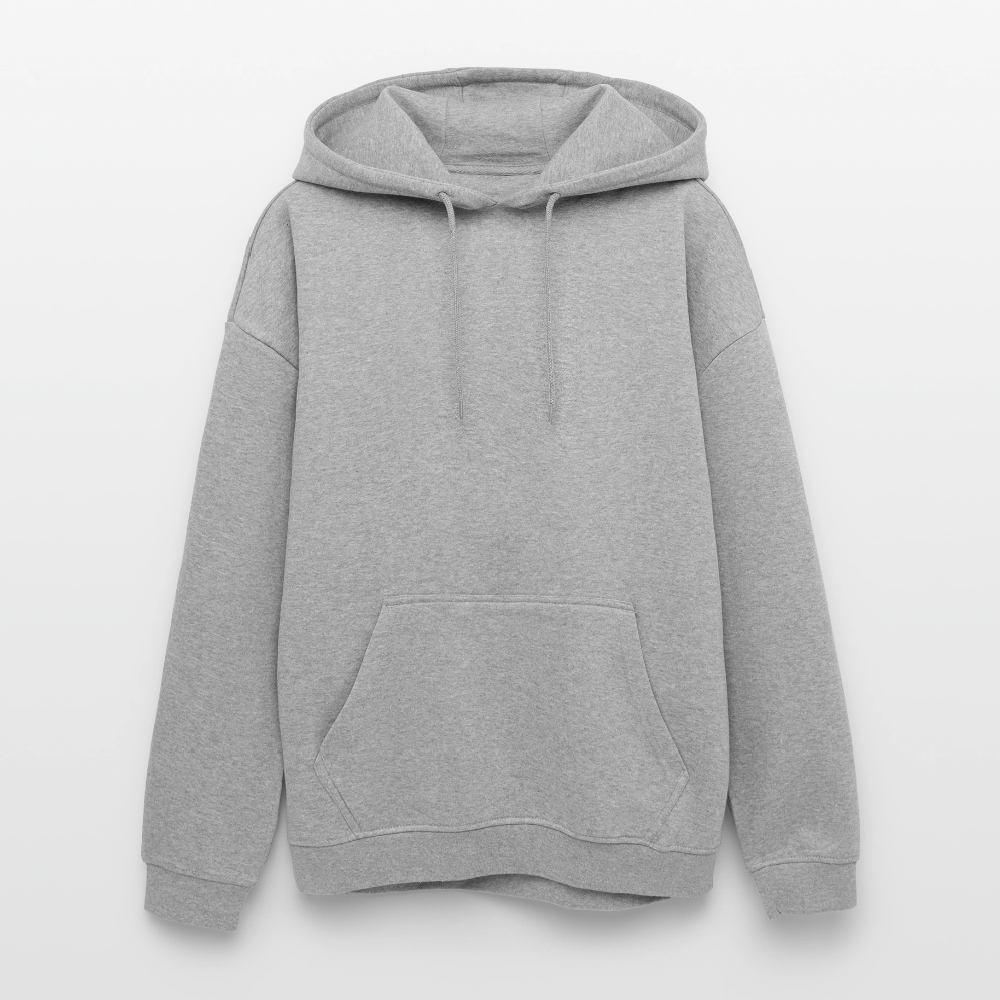 Oversized Unisex Hoodie - Grau meliert
