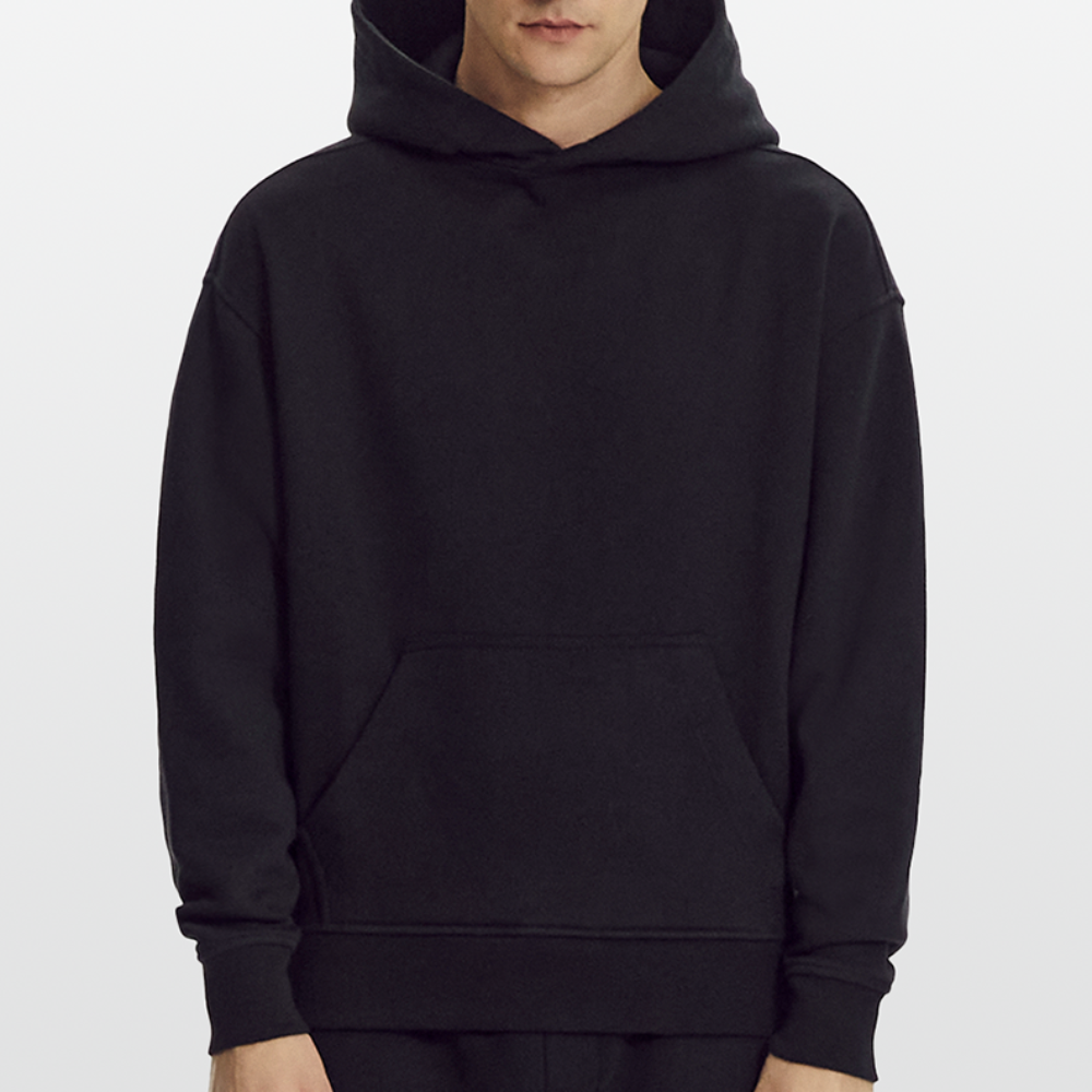 Benson's & Jay Premium Hoodie – Mit Eleganter Stickerei - SOLID BLACK