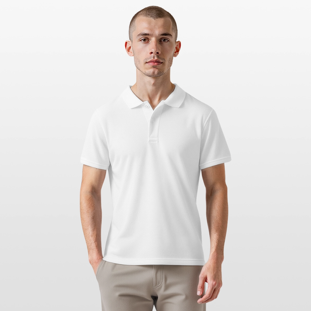 Männer Poloshirt - Weiß