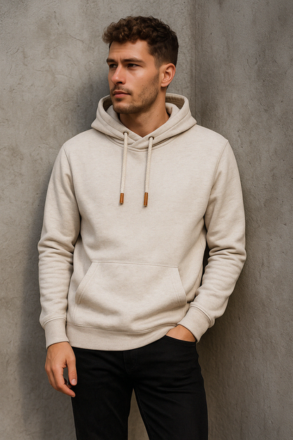 Unisex Schalkragen Hoodie