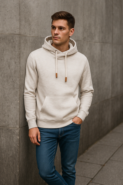 Unisex Schalkragen Hoodie